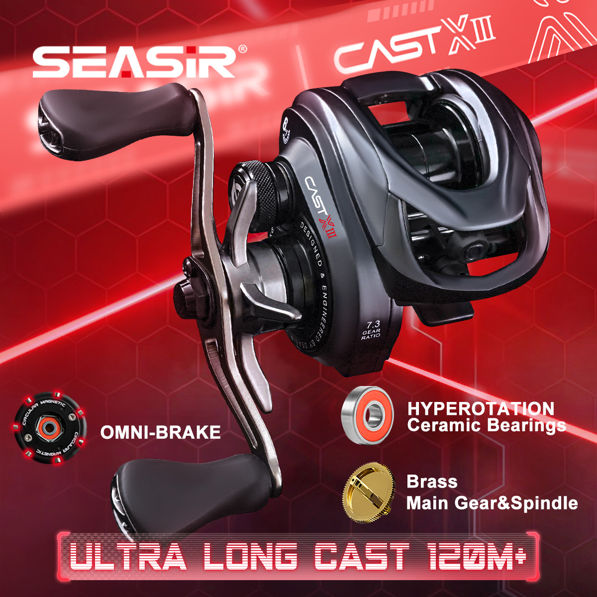 SEASIR CAST-X3 Baitcasting Ree - огляд і ціна Abu Garcia Reel Max