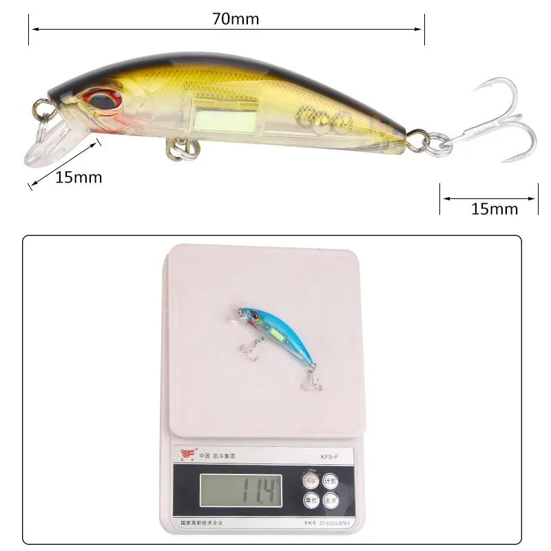 3D Eyes Luminous Minnow Fishin - огляд і ціна Fishing Lure Crankbait