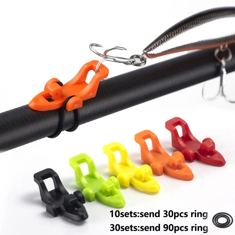 1-10pcs Fishing Rod Pole Hook  - огляд і ціна Fishing Lure Accessories