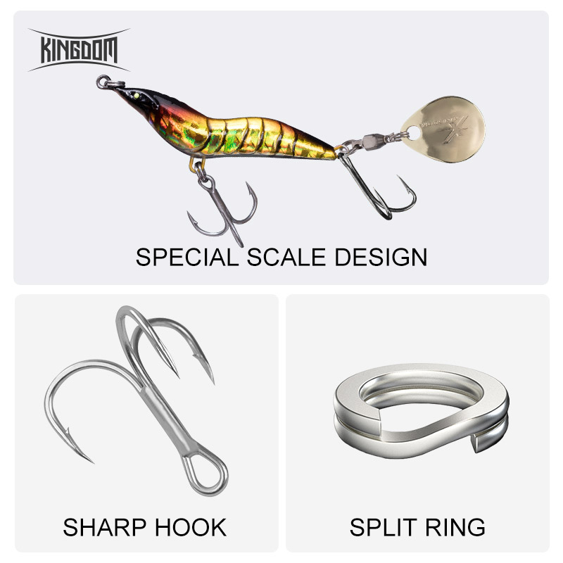 KINGDOM Shrimp Fishing Lure Me - огляд і ціна Fishing Lure Blade Bait