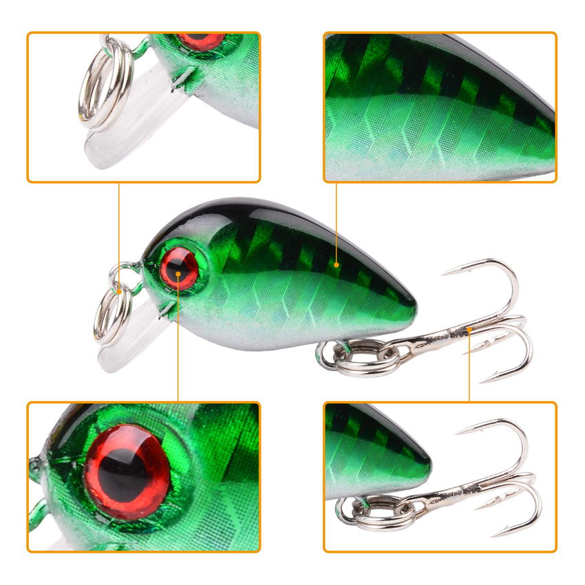30mm 2g Crazy wobbler Mini Top - огляд і ціна Fishing Lure Crankbait