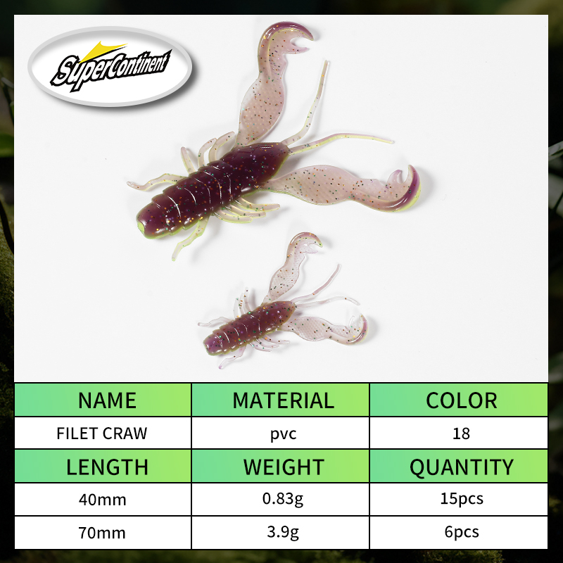 2023 Supercontinent Filet Craw - огляд і ціна Fishing Lure Spinnerbait